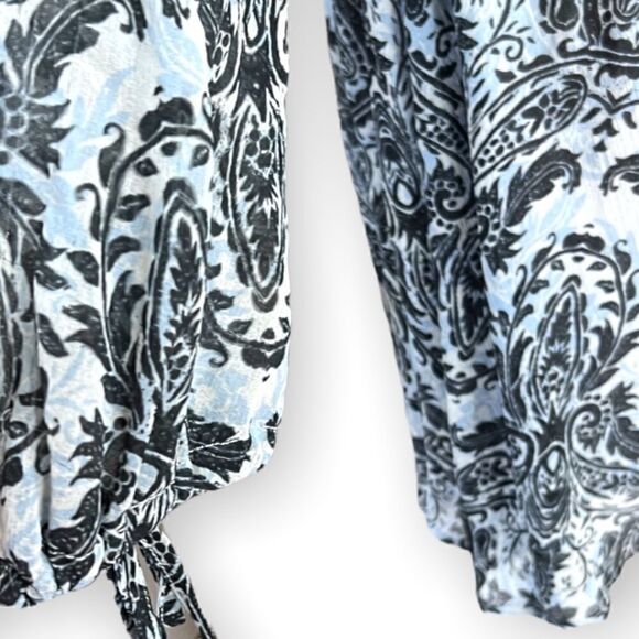 Free People Oversized Ivory Combo Penny Lover Mini Dress Size XS - Picture 7 of 8